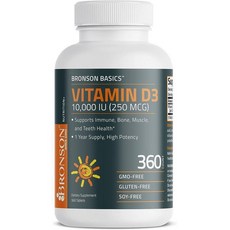 브론슨 비타민 D3 10000 IU(250mcg) 360정, 1개
