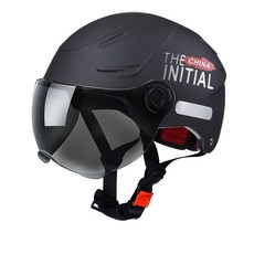 특대형 헬멧 80cm 반모 스쿠터 큰 안전모 6XL 초대형, 6XL(80cm이내), 블랙 투명미러, 1개