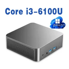 미니 PC 코어 i9-8950HK/i3-6100U 윈도우 11 프로 16GB DDR4 M.2 SSD 게이머 4K HD 듀얼 WIFI 6 데스크탑, 02 16GB RAM 1TB SSD, 01 Core i3-6100U