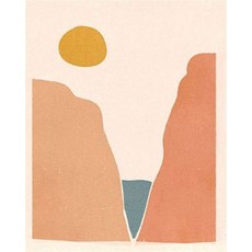 추상 숫자로 RUO프리미엄 냄비Y 그림 미니멀리스트 원래 선물 아크릴 페인트 공예 장식 218172, 20x30cm No Frame, 9929296