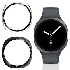 【2장세트】For Galaxy Watch 8 44mm 케이스+PC 프레임 일체형 Mosasa 방수 방진 보호 케이스 전면 보호 지문 방지 장착 간단 높은 투과율 강화 유리 보호, 상세페이지 참조, 상세페이지 참조