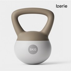 고급형 소프트 케틀벨 두꺼운 실리콘 베이스 미끄럼방지 케틀벨 여성용 안전 운동기구, 1개, 5kg, 화이트