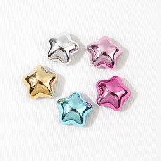 비즈아이 [6634-19]아크릴부착형 별 17mm 메탈도금 1개