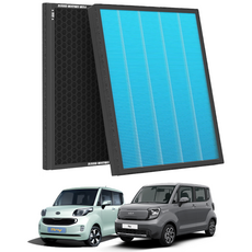 1+1 PM 0.3 에어컨필터 활성탄 블루 초미세먼지, 2개, 레이 [FCP-06]