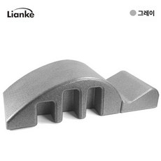 등 스트레칭 보드 밸런스 발바닥 마사지 지압 척추 기구, 1개, 그레이