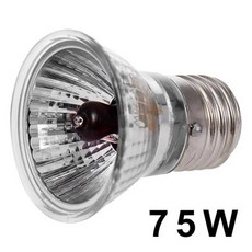 발열전구 온열 열등 220V 255075W UVA UVB 파충류 램프 전구 거북이 Basking UV 난방 양서류 도마뱀 온도, 75W red light