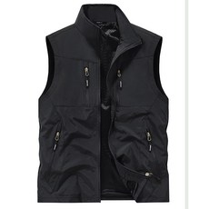 多口袋男款工裝背心 - 春秋戶外攝影運動休閒坎肩