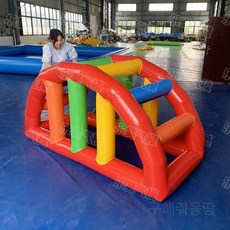 에어시소 에어바운스 물놀이 놀이기구 실내 바운서 키즈카페, 1개, 반원형