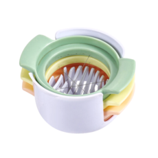 多功能切蛋器，三種切割模式，輕鬆切蛋片、蛋塊、蛋花，廚房必備, 三合一切蛋器, 1個