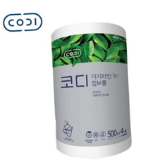루체트리 점보롤 코디 1겹 이지파인 식당 병원 500mx4롤 1팩 화장지 대용량