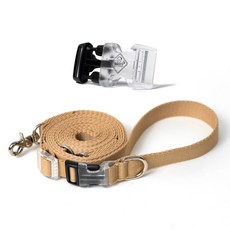 아띠지기 반려동물 길이조절 핸즈프리 멀티 리드줄, 올베이지, 1개