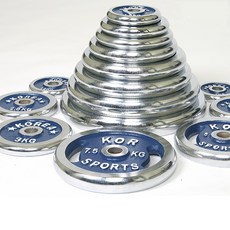 태림스포츠 크롬 바벨 원판 1kg~20kg, 3kg, 2개