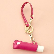 캐쥬얼 가죽 립글로즈 케이스 키링 홀더yh.9+9Ifz