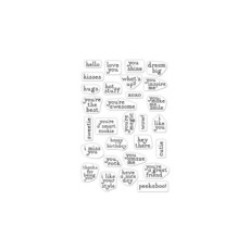 Hero Arts CM351 클리어 스탬프 히어로 인사말 미니 메시지, Hero Arts CM351 클리어 스탬프, 히어로 인