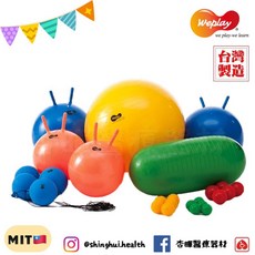 Weplay 綜合球組 台灣製造 體能遊戲 平衡訓練 幼教用品 彈跳 按摩拍打, 1個
