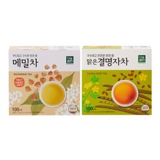 [다농원 대용량 티백 세트] 메밀차100 결명자차100, 1개, 150g, 100개입