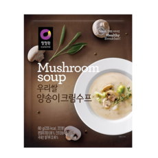 청정원 우리쌀 양송이크림수프, 60g, 8개