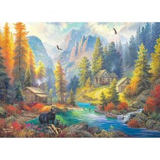 RoseArt 직소퍼즐 명화 인테리어 소품 장식 선물 로즈아트 아브라함 헌터 성인 1000피스 직소 퍼즐, Bear Mountain