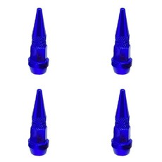 1/4Pcs 총알 밸브 모자 자동차 오토바이 휠 타이어 밸브 모자 방진 커버 45mm 스파이크 밸브 모자 자동 외관 액세서리, Deep Blue 4Pcs