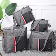 SANNEN 피크닉 보냉 휴대용 쿨러백, 그레이, 6L