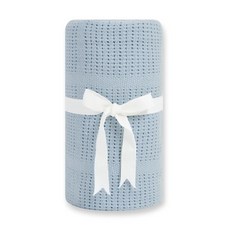 奇哥 純棉洞洞毯 120x155cm, 冰山藍