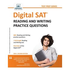 (영문도서) Digital SAT Reading and Writing Practice Questions Paperback, Vibrant Publishers, English, 9781636511887