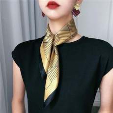 목도리 여성 캐주얼 헤드스카프 정사각형 스카프 70*70cm