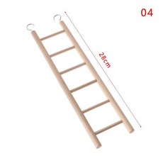 DIY HandCraft 나무 등반 사다리 햄스터 장난감 앵무새 장난감 조류 용품, [04] 4, 1개