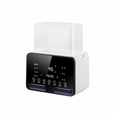 多功能恆溫暖奶器，具備解凍、消毒、輔食加熱功能，智能預約，操作簡單，大螢幕顯示, 多功能雙瓶溫奶器白色, 1個