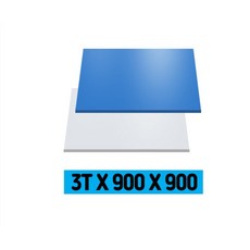 플라베니아 백색/청색 3T 900x900 플로베니아 바닥보양재 플라스틱골판지 단프라 10, 백색 900x900, 10개