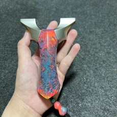 鈦閤金龍齒快壓天罡噁魔彈弓炫彩固化木免綁反曲手感, 1個, 龍齒80弓門20寬撐頭