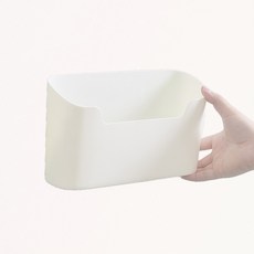 주방정리 벽걸이 플라스틱 수납함 데스크 정리 박스 강템, 1개