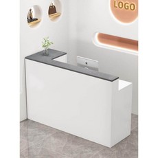 사무용책상 안내데스크 카운터 프론트 인포 매장용, 도착 100x45x100cm