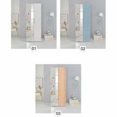 구김없는 옷정리용 전신거울형 키높이 옷장 원룸옷장 서랍옷장 모던한옷장 깔끔한스타일, 화이트