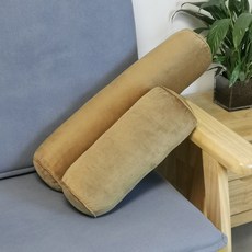 金絲絨護頸枕頸椎枕圓柱抱枕睡覺夾腿枕美容床枕墊腳腳枕側睡, 荷蘭絨圓柱枕布朗卡:PP棉填充15*15*40cm, 1個
