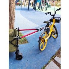 자전거 트레일러 견인 커넥터 퀵 릴리스 연결봉 캠핑카 전기차 호환 부품, 1개, 충격 흡수 C 클램프 실버 전기차 등받이