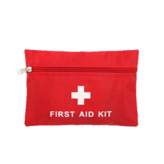 紅色便攜急救收納袋 戶外家用防水醫療包, 1個, 急救空包
