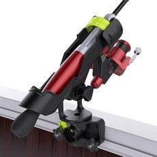 보트용 낚싯대 홀더 스퀘어 레일 마운트 트랙 마운트가 있는 낚시 보트 로드 360도 조절 가능한 폴 홀더 랙 4팩 133118, 로드 홀더+트랙 마운트