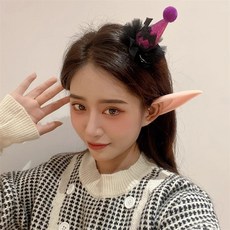 두루픽 엘프귀 코스프레 분장 파티 요정 코스튬 외계인