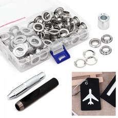 아이베란다 아일렛 하도메 펀지 키트 100개 1세트 타공 6mm용, 1개