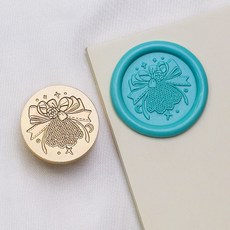 리본 실링왁스 인장 헤드 스탬프 다꾸 DIY, 1개, 17번 리본