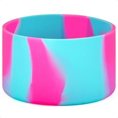 QIANHAI 실리콘 물병 부츠 - 호환 가능한 액세서리 미끄럼 방지 프로텍터 범퍼 슬리브 소프트 버퍼 Owala&Stanley에 적합 블루쉬 레이크 8.9-3.6cm3.4-, Bluish Rose