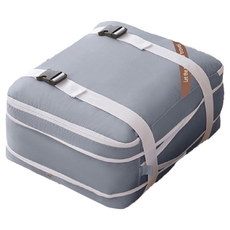 衣物壓縮袋 棉被收納袋 羽絨服收納袋 壓壓袋 衣物收納袋 壓縮袋 收納袋 行李袋, 1個, 米色M  收夏被, 1個裝