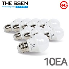 더쎈 LED 전구 미니 인치구 G45 5W 미니전구 인테리어 램프 세트, 10개, 주광색