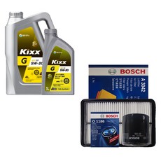 QM6 2.0 LPG 킥스 G 5W30 5L 엔진오일 필터 세트 1186-3042