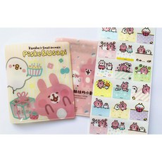 卡娜赫拉 造型貼紙 防水姓名貼紙 防水防曬 撕不破 送收納夾 抗刮 姓名貼 kanahe p助 姓名貼, 1個, 3x3cm 大尺寸(只能一排字