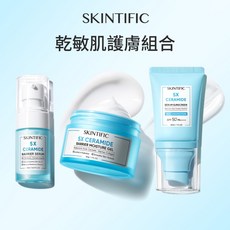 SKINTIFIC 5X 神經醯胺 乾敏肌護膚組合 精華液 保濕乳 防曬乳, 1個, 乾敏肌