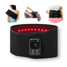 코어힐 근적외선 관절 허리 조사기 전신 벨트 견갑골 무릎 무선 온열 찜질기, 그레이, 진동형