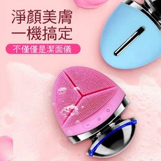 沛莉緹Panatec 溫熱雙效淨白保濕緊致洗臉機 潔面儀 美容導入儀 卸妝 洗臉 嫩膚 拉提, 藍色 現貨