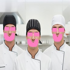 쉼가 주방 위생모자 두건형 조리모자 깔끔 위생모 주방머리두건, 화이트